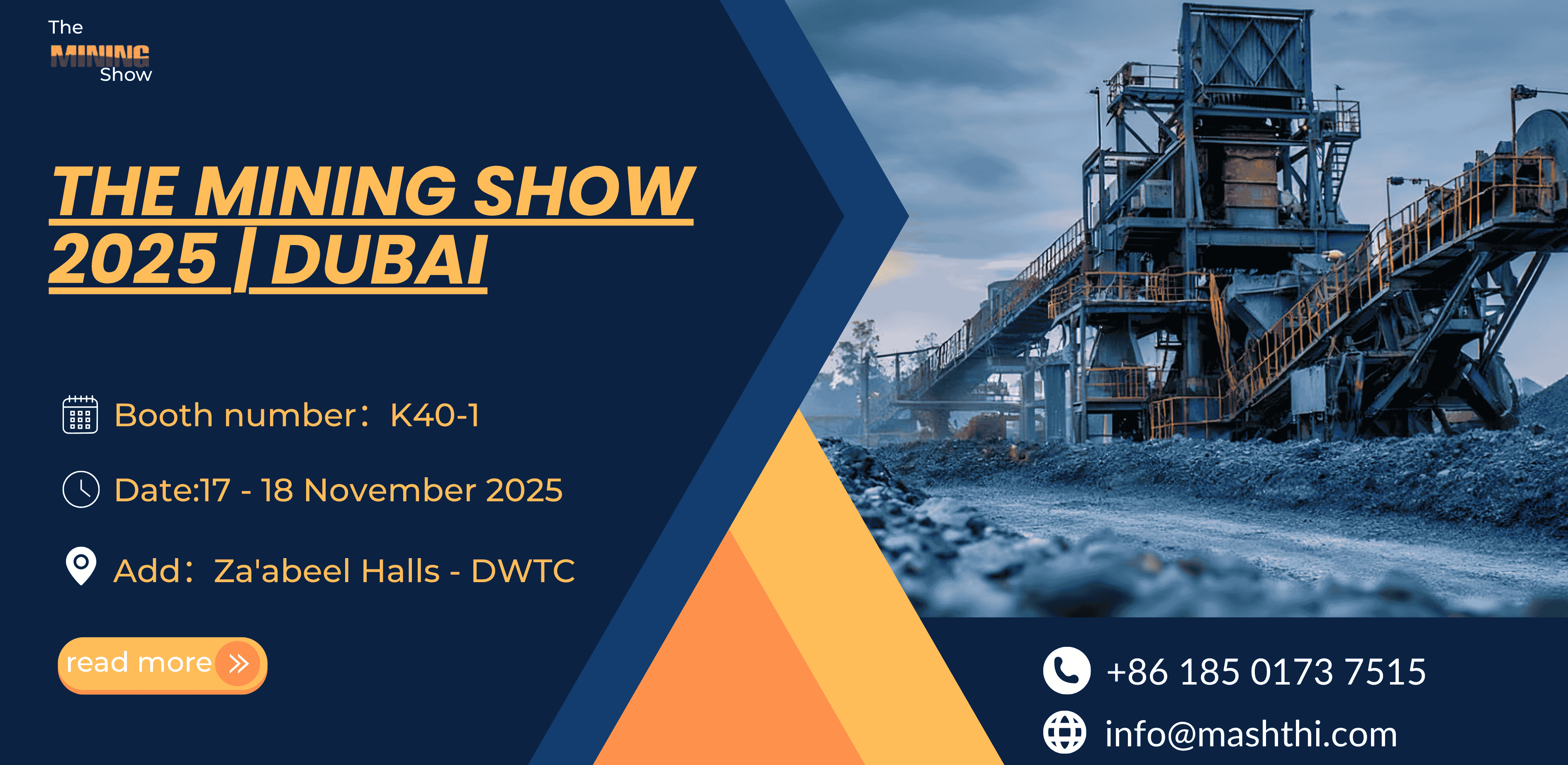 Haitian Heavy Industry to Exhibit at The Mining Show 2025 in Dubai